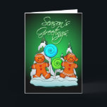 Cartão De Festividades GINGERBREAD KIDS AND LOLLIPOPS by SHARON SHARPE<br><div class="desc">GINGERBREAD KIDS AND LOLLIPOPS by SHARON SHARPE</div>