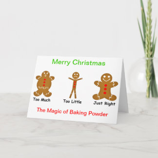 Cartão De Festividades Gingerbread Man The Magic of Baking Powder