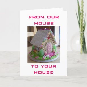 CARTÃO DE FESTIVIDADES GINGERBREAD PÁSCOA HOUSE GREETINGS DOS EUA