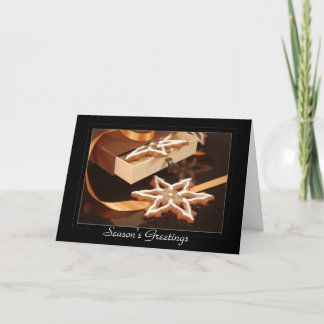 Cartão De Festividades Gingerbread Star Cookie