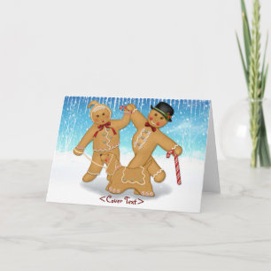 Cartão De Festividades Gingerbread Trio