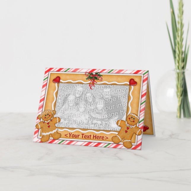Cartão De Festividades Gingercake Man and Woman (Frente)