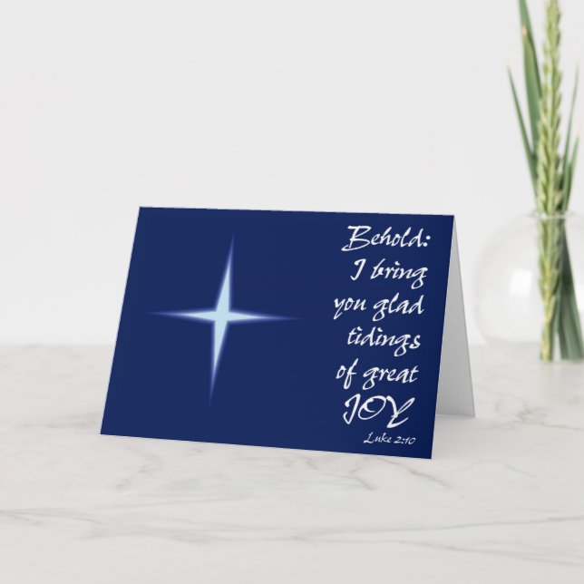 Cartão De Festividades Glad Tidings (Frente)