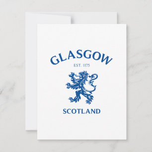 CARTÃO DE FESTIVIDADES GLASGOW, ESCÓCIA