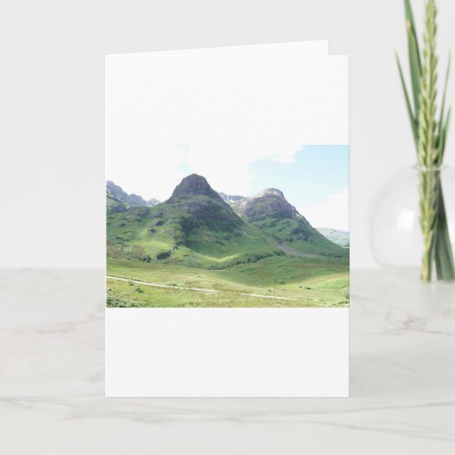 Cartão De Festividades Glencoe, Escócia (Frente)