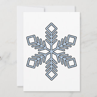 Cartão De Festividades Glitter Snowflake - Baby Blue Branches