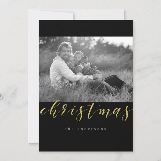 Cartão De Festividades Glittery Christmas (Frente)