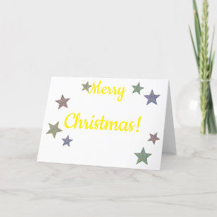 Cartão De Festividades Glittery Stars Christmas