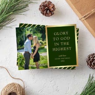 Cartão De Festividades Glória a Deus nas Alturas Foto de Natal