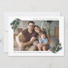 Cartão De Festividades Glória à Foto Religiosa do Novo Rei