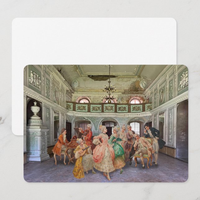 Cartão De Festividades Glória esmaecida (Frente/Verso)