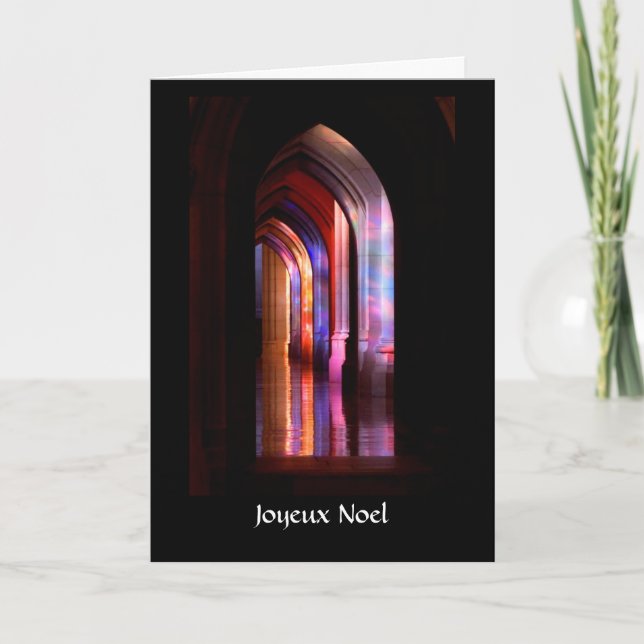 Cartão De Festividades Glorious Cathedral Colors - Christmas Card (Frente)