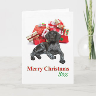 Cartão De Festividades Glossy Grizzly Boss Feliz Natal