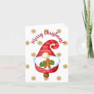 Cartão De Festividades Gnome de Natal