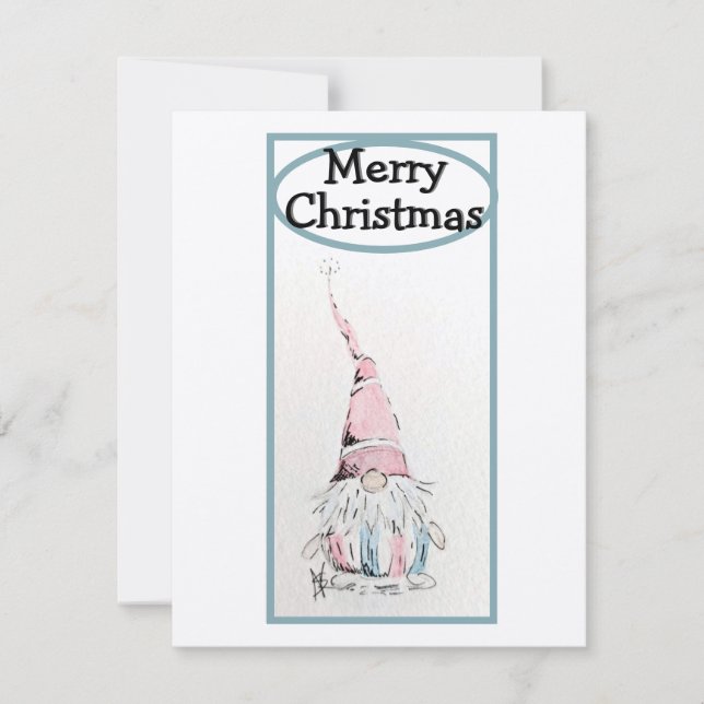 Cartão De Festividades Gnome for the Holiday card (Frente)