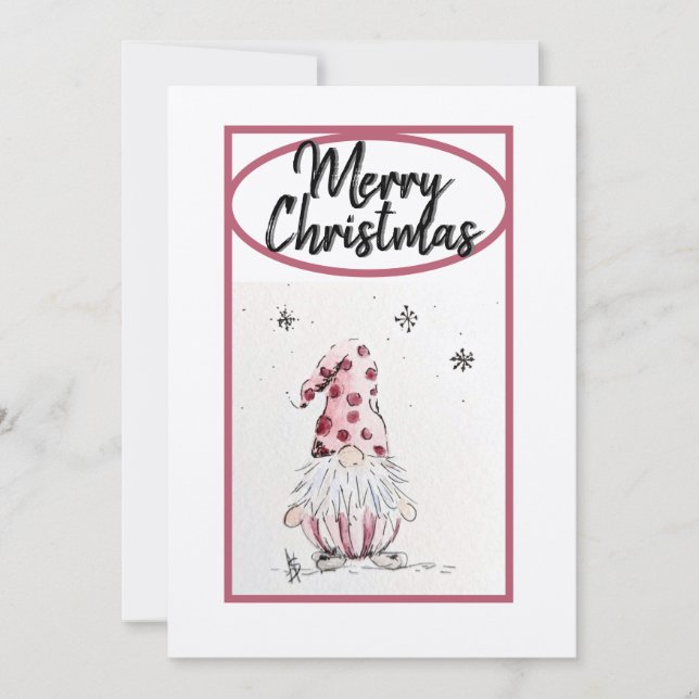 Cartão De Festividades Gnome for the Holiday card (Frente)
