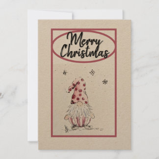 Cartão De Festividades Gnome for the Holiday card