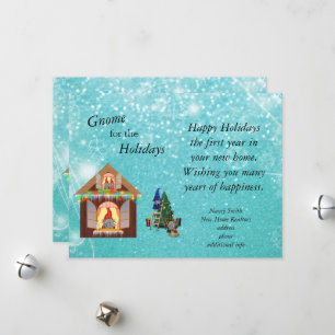 Cartão De Festividades Gnome para os feriados