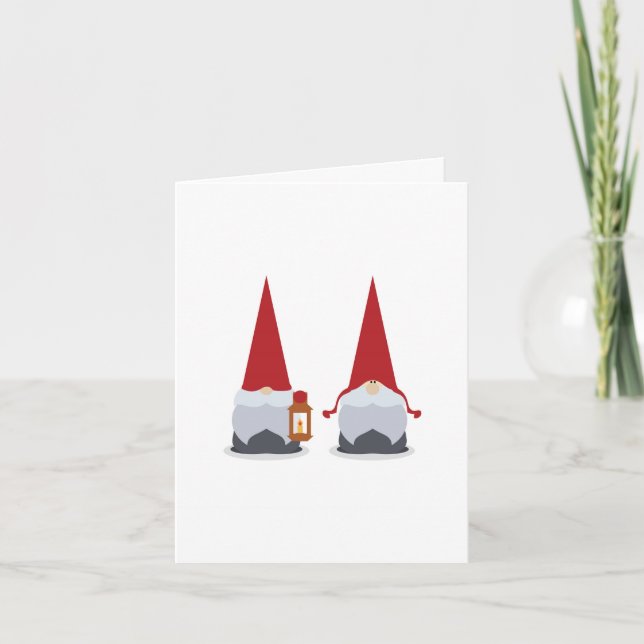 Cartão De Festividades Gnomes (Frente)