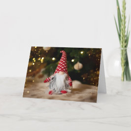 Cartão De Festividades Gnomo Bonito Natal