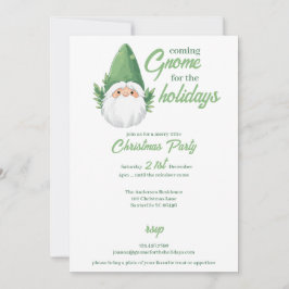 Cartão De Festividades Gnomo do Papai Noel Fofo para as Festas de Fim de 