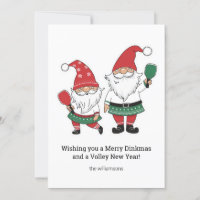 Gnomos de Natal Engraçado Pickleball, Texto Person