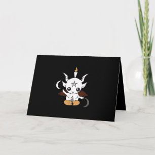 Cartão De Festividades Goat Baphomet Halloween Gift
