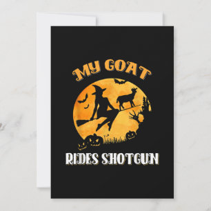 Cartão De Festividades Goat Shotgun Scary Halloween