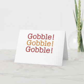 Cartão De Festividades gobble