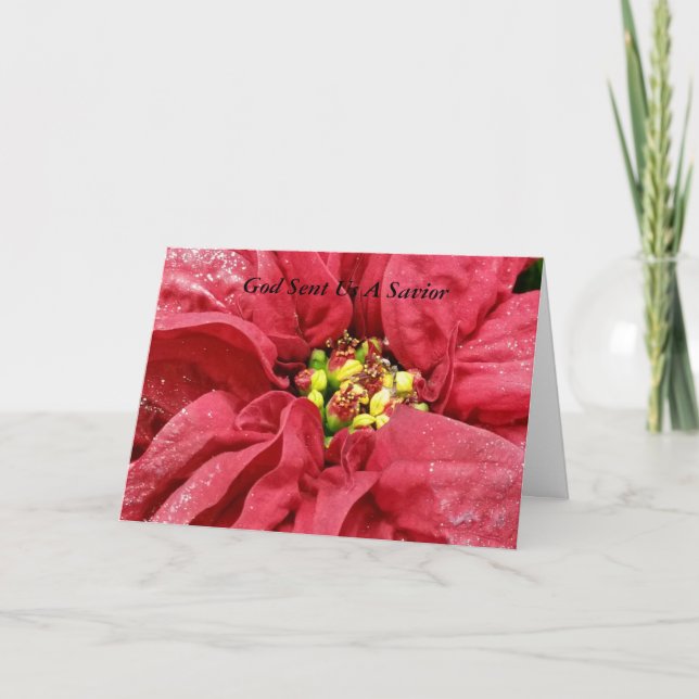 Cartão De Festividades God sent us a savior (Frente)