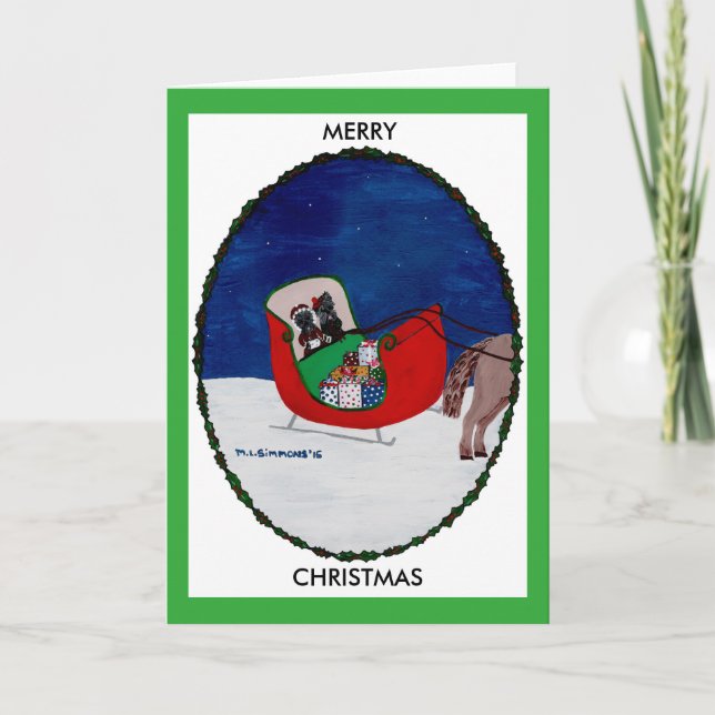 CARTÃO DE FESTIVIDADES GOING HOME FOR CHRISTMAS (Frente)