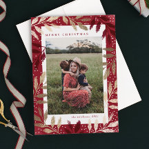 Gold Foil Branches 3 Foto Natal