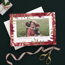 Gold Foil Branches 3 Foto Natal