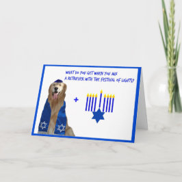 Cartão De Festividades Golden Hanukkah Glow