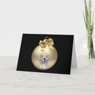 Cartão De Festividades Golden Retriever