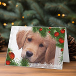 Cartão De Festividades Golden Retriever Christmas Card<br><div class="desc">Golden Retriever Christmas Card</div>