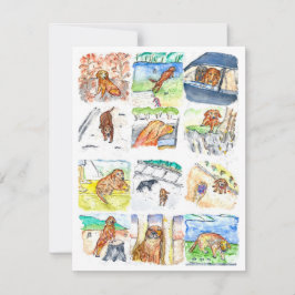 Cartão De Festividades Golden Retriever Greeting Card