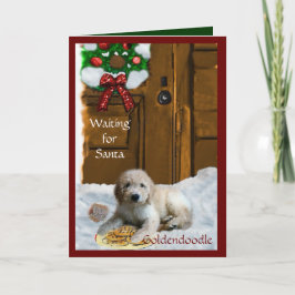 Cartão De Festividades Goldendoodle Christmas Gifts