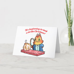 Cartão De Festividades Goldie Investiga o Natal