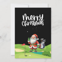 Golf Santa Claus no campo de golfe
