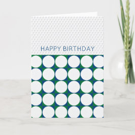 Cartão De Festividades Golfing Happy Birthday adiciona mensagem própria G