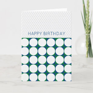 Cartão De Festividades Golfing Happy Birthday adiciona mensagem própria G