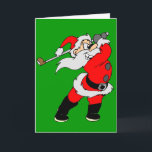 Cartão De Festividades Golfing Santa Christmas<br><div class="desc">Cute Christmas cards that feature a golfing Santa Claus. These customized Christmas cards are perfect to send to your golfing buddies during the holiday season.</div>