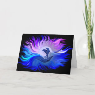 Cartão De Festividades Golfinhos na Lua