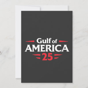 Cartão De Festividades Golfo da América Patriótico Americano Trump Bandei