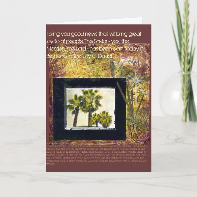 Cartão De Festividades Good News Christmas Card (Frente)