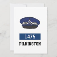 Gorra Plana da Polícia do Reino Unido - Adicionar
