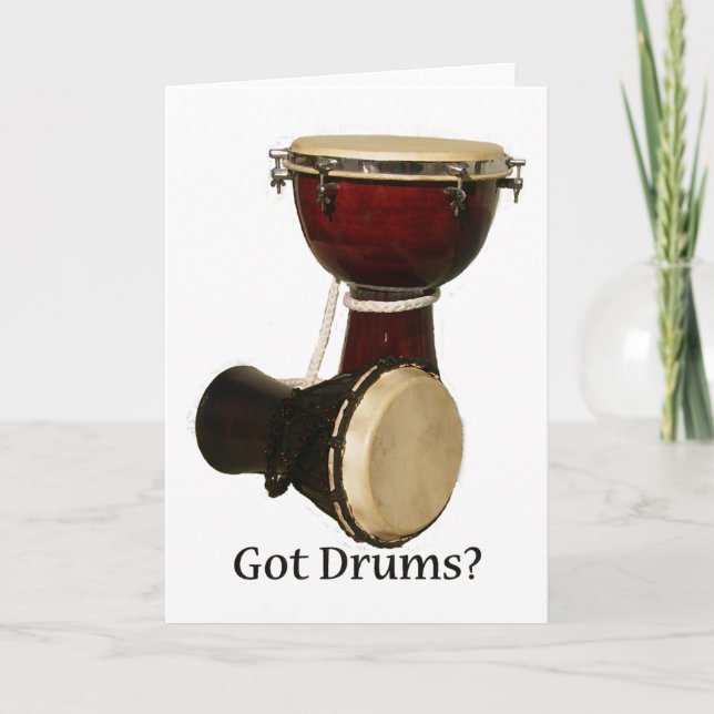Cartão De Festividades Got Drums Greeting Card (Frente)