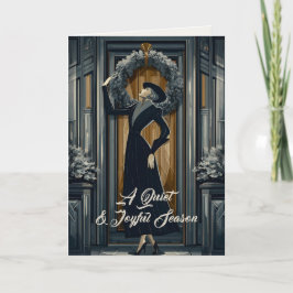 Cartão De Festividades Gothic Deco | Coroa de Dark Academia