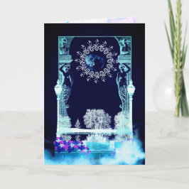 Cartão De Festividades Gothic style holiday card